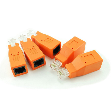 AXIOM MANUFACTURING Axiom Rj-45 Cat6 Crossover Male To Female Adapter (5-Pack) C6RJ45MFA5P-AX
